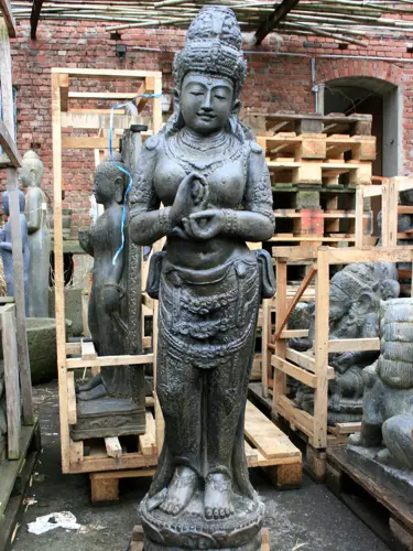 Product image of the product “Standing Dewi Sri, cast stone, 153cm height, , Antique Finish ”